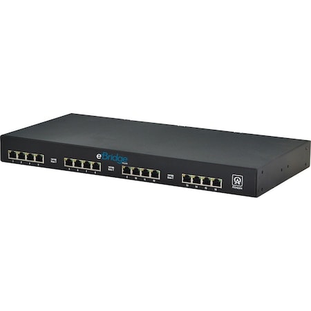 Altronix PoE Extender, 16 Cam. Inputs, 19-1/8" W EBRIDGE16PCRM