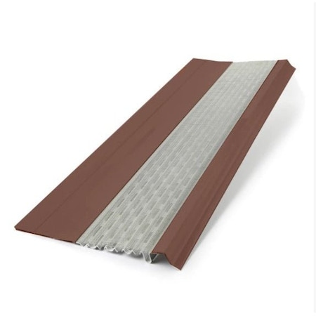 Waterlock Micromesh Flat Aluminum/SS Gutter Guard, Royal Brown, 1ft Sample WM-FLT-001-RBN