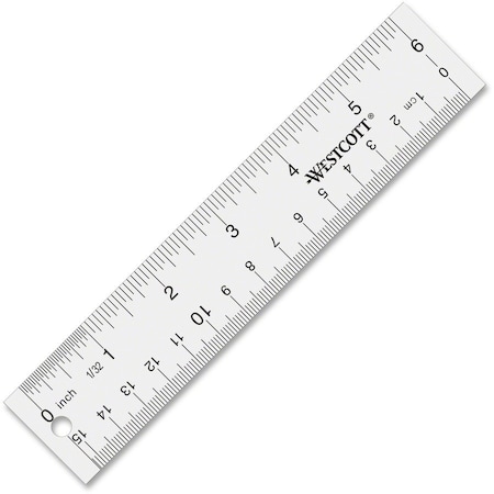 Westcott Rulers, 6" See-Through Ruler - Acrylic 10561