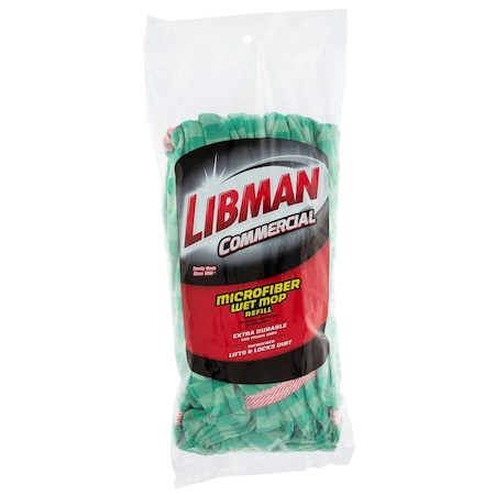 Libman Commercial Medium Wet Mop, Microfiber 2121