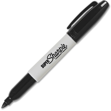 Sharpie Super Fine Point Marker, Black, PK12 SAN33001