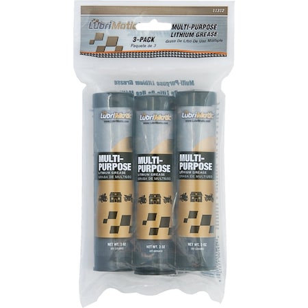 Prime Guard LubriMatic 3 Oz. Cartridge Multi-Purpose Lithium Grease, 3PK 11312