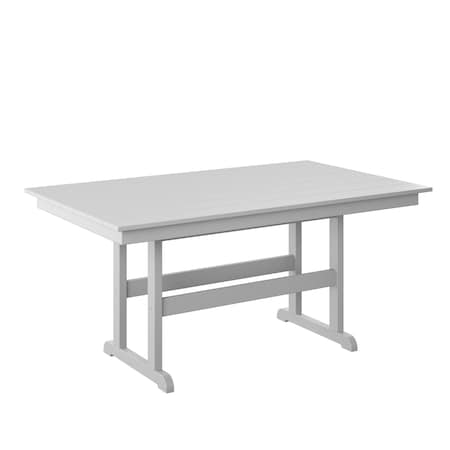 Polybird 38" X 64" TABLE "COUNTER HEIGHT"   WHITE POLYBIRD P19-C
