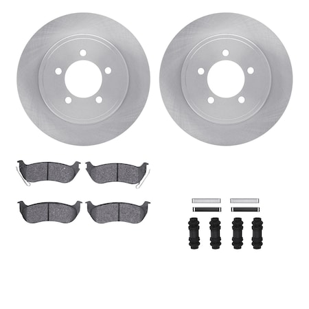 Dynamic Friction Co DFC Brake Rotor- Heavy Duty Brake Pad includes Hardware 6412-54192