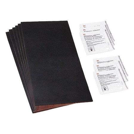 3M EZ Fix Flexible Patch, 4" x 8", Black, 5888