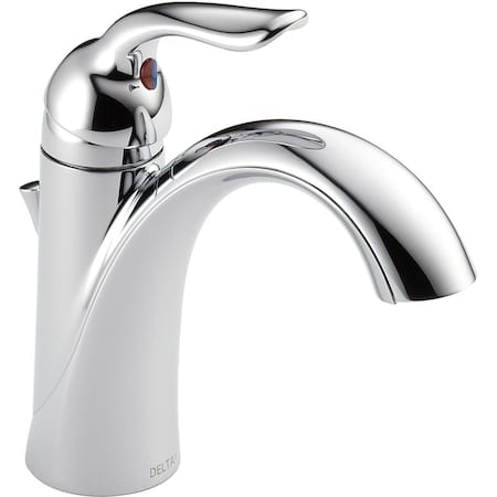 Delta Single Handle Single Hole Lavatory Faucet, Chrome 1 or 3 Hole 538-MPU-DST