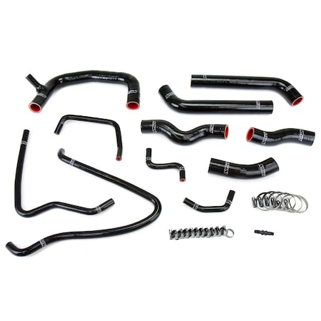 Hps Performance High Temp Reinforced Silicone Radiator Coolant Hose Kit, Black,  57-1432-BLK