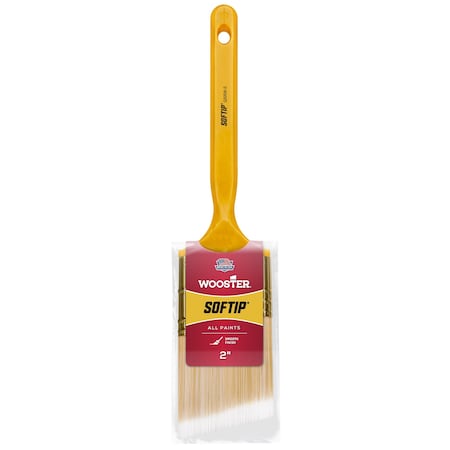 Wooster 2" Angle Sash Soft, Nylon/Polyester Bristle, Paint Brush, Plastic Handle Q3208
