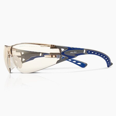 Globus Safety Glasses, Blue/Gray, Bronze RLY00369