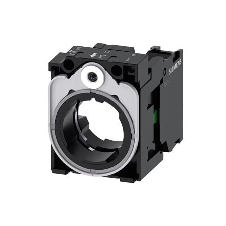 Siemens holder, universal, 3-way, plastic/metal, 1 NO, screw terminal 3SU1550-1AA10-1BA0