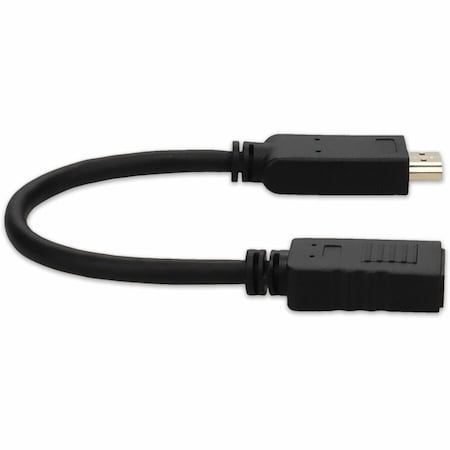 Add-On 8IN DISPLAYPORT FEMALE TO HDMI MALE BLACK ADAPTER CABLE MAX RESOLUTION UP HDMI2DISPLAYPORT