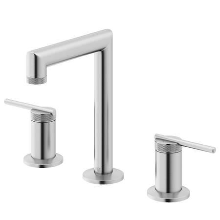 Vigo Sterling Two Handle Three-Hole Widespread Bathroom Faucet in Brushed Nickel VG01304BN