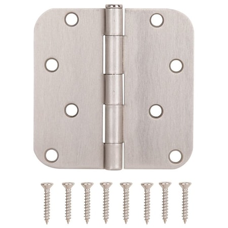 Prosource Door Hinge, Steel, Satin Nickel, Loose Pin, 180 deg Range of Motion, Screw Mounting 20348SNX