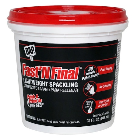 Fast N Final Qt Dap Light Weight Spackling 12142