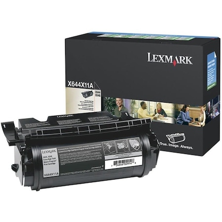 Lexmark High Yield Toner Cartridge, Black X644X11A