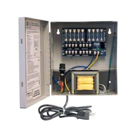 Altronix Power Supply 8PTC 24Vac at 3.5A Line Cord ALTV248ULCB3