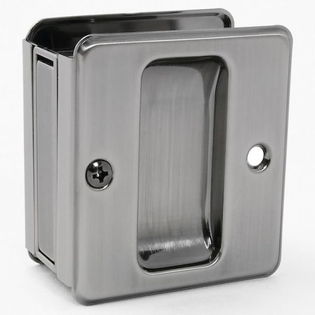 Schlage Residential Solid Brass Carded Passage Sliding Door Lock Antique Nickel Finish SC990B620