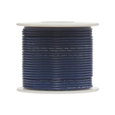 Remington Industries 16 AWG Stranded Hook Up Wire, Blue, 100 ft, 0.077" Diameter, 300V 16UL1061STRBLU100