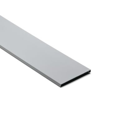 Hellerman Tyton Wiring Duct Cover for 4" Duct, 6 ft Sections, PVC, Gray, 120ft/ctn, 120PK 181-94009
