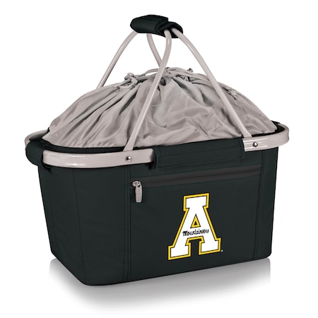 Picnic Time Family Of Brands NCAA App State Mountaineers Metro Shopping Basket - Insulated Picnic Basket 645-00-175-794-0
