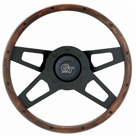 Garant 404 Steering Wheels Challenger Steering Wheel 13.5 in. Dia. 4Spoke Wood Grip Steel GRT404