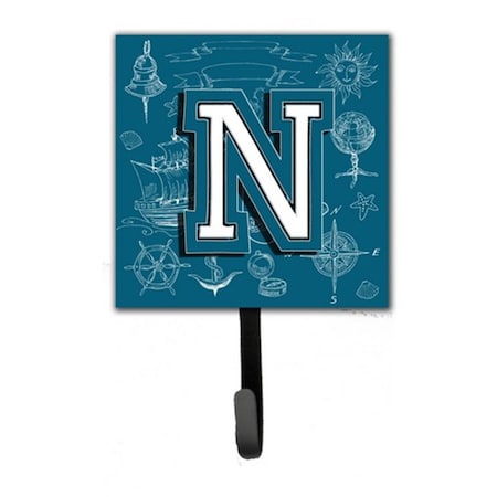 Carolines Treasures Letter N Sea Doodles Initial Alphabet Leash and Key Holder CJ2014-NSH4