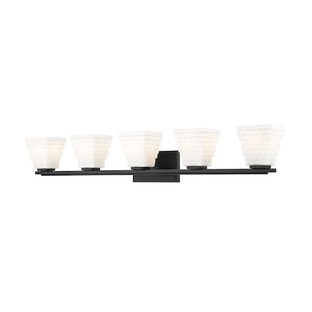 Z-Lite 5 Light Vanity in Matte Black 7514-5V-MB