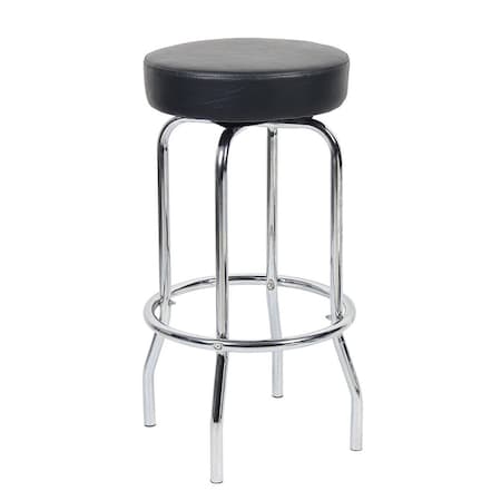 Procomfort 29 in. Chrome-Black Stool PR714576