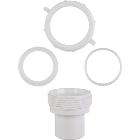 Do It Best 1-1/2'' x 1-1/4'' White PVC Slip-Joint Reducer Coupling DIB55-8W
