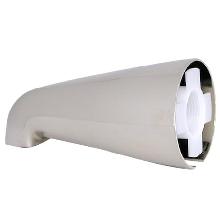 Danco Tub Spout, 94 in L, Metal, Brushed Nickel 89247