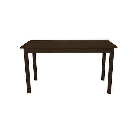 Homeroots 48" Coffee Solid Wood Dining Table 548859