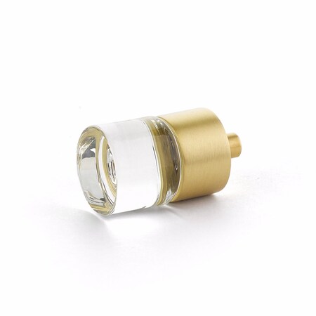 Schaub 7/8in City Lights Cabinet Knob Satin Brass Finish 74-SB