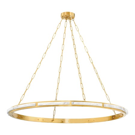 Hudson Valley Lighting Wingate 1 Light Chandelier 48 In. Aged Brass 8148-AGB