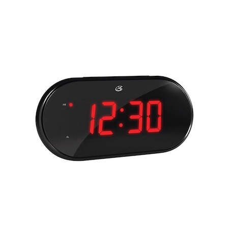 Gpx AM/FM Clock Radio 3in Black Digital Plug-In Black C253B
