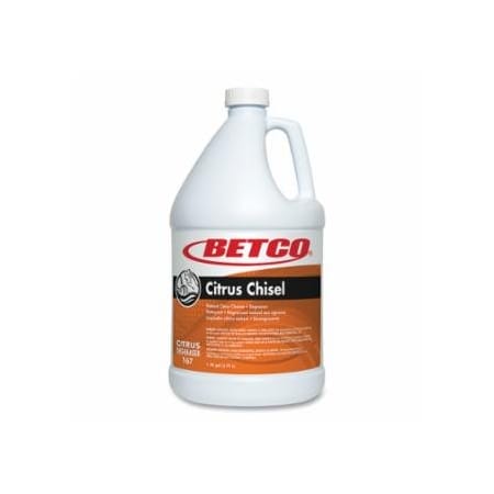 Betco Citrus Chisel Cleaner and Degreaser, 1 gal, Bottle, 4PK 866-1670400