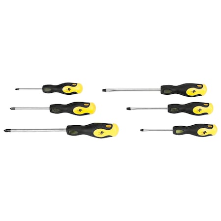 Performance Tool 6-Piece Phillips and Slotted Screwdriver Set W1703
