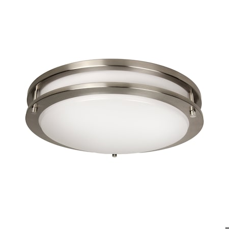 Maxlite FLUSH MOUNT ARCHITECTURAL, 14IN, 10/15/20W, 120-277V 0-10V, 27/30/35/40/50K WATT CCT SELECT, NICKEL FMA14V10WCSN