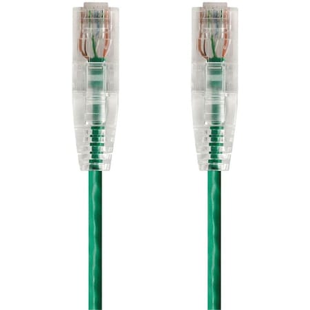 Monoprice Slim Cat6 Utp Cable 5 ft.Green 14812