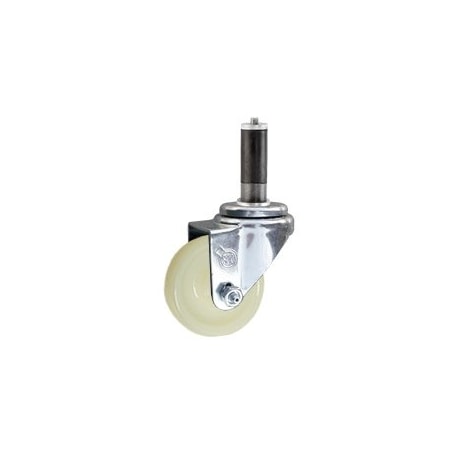 Service Caster 3'' SS Nylon Wheel Swivel 3/4'' Expanding Stem Caster SCC-SSEX20S314-NYS-34