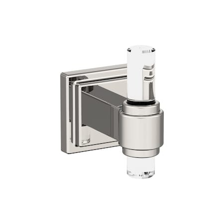 Amerock Glacio Polished Nickel Single Prong Robe Hook BH36060CPN