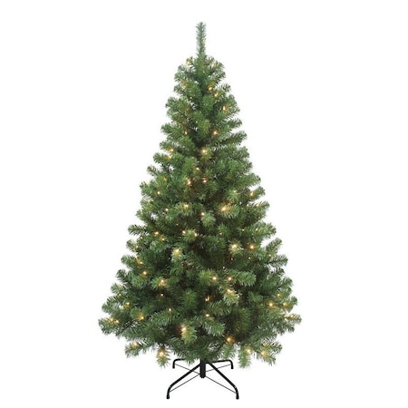 Puleo Asia Ltd Artificial Tree, 6 ft, Balsam Fir Family, Direct Plug In, LED 333-1898-T60LW2