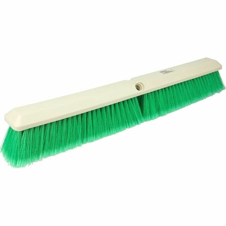 Weiler 24" Perma-Sweep Floor Brush Flagged Green Polystyrene Fill 42164