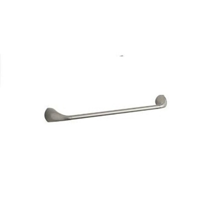 Overtime 18 in. Mistos Towel Bar, Brushed Nickel Finish OV2015279