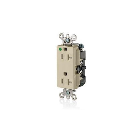 Leviton Electrical Receptacles Iv Rec Dec+ Dup Hg Tr 2Po 3Wi 20A125V 16362-SGI