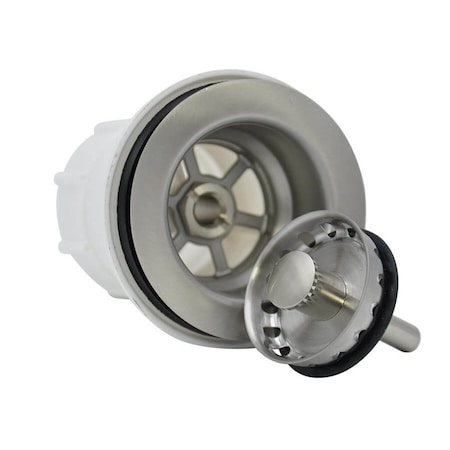 Mountain Plumbing 2-1/2" Deluxe Stemball Bar Sink Strainer in Pewter MT700/PEW