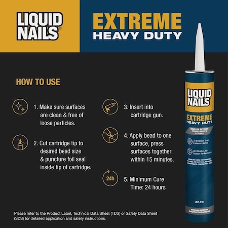 Liquid Nails 28 Oz. Extreme Heavy Duty Construction Adhesive LNP-907
