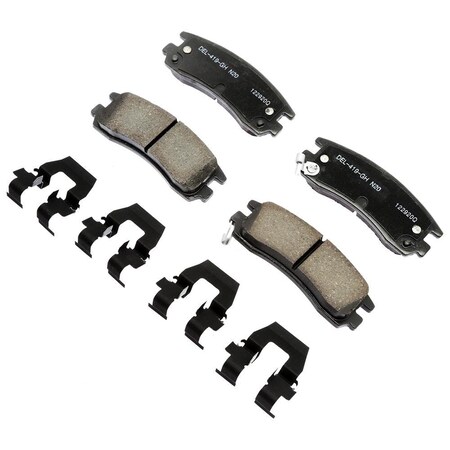 Acdelco PAD KIT RR DISC BRK, Disc Brake Pad Set, 17D698CHF1