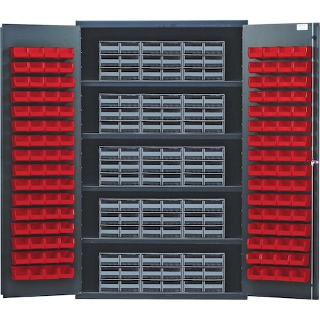 Quantum Storage Systems BEIGE SPECIALTY CABINET W/15 QICS & 128 BINS QSC-BG-QIC64RD