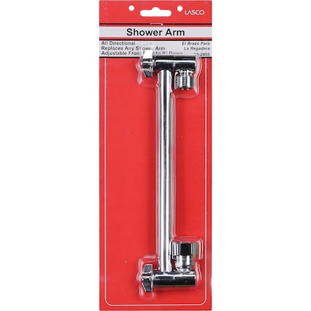 Westlake Pipe & Fittings 10'' Chrome All-Direction Shower Arm 8/1/2455