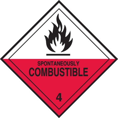 Accuform DOT SHIPPING LABELS HAZARD CLASS 4 MSL403EV5